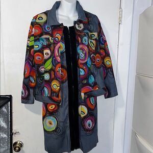 SIMPLY ART BY DOLCEZZA Multicolor Dress and Jacket Set-M